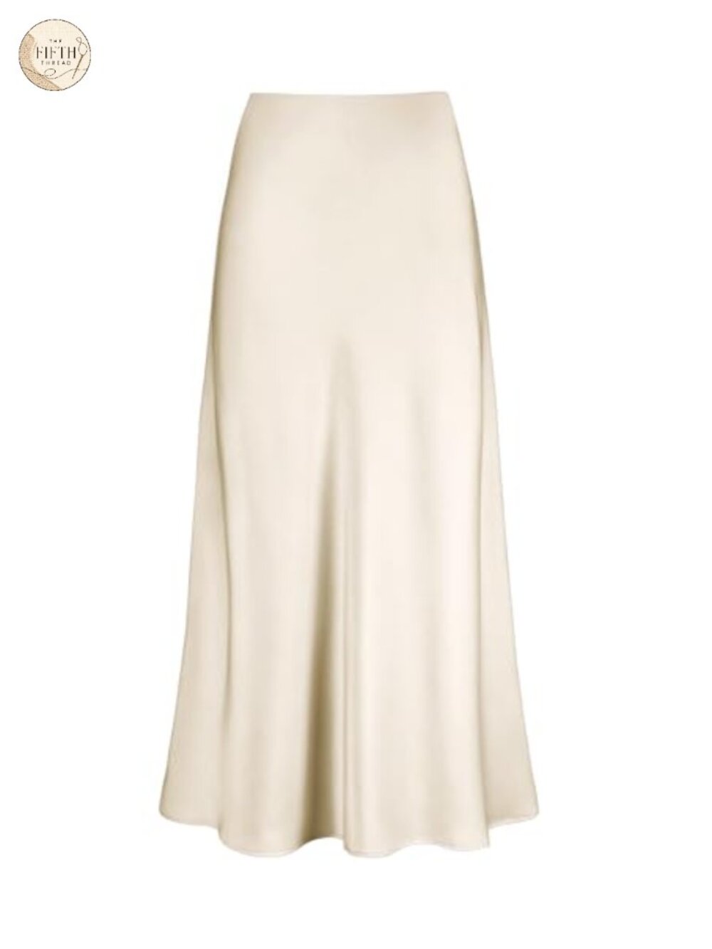 Satin High Waisted A Line Maxi Skirt Long Flowy Formal